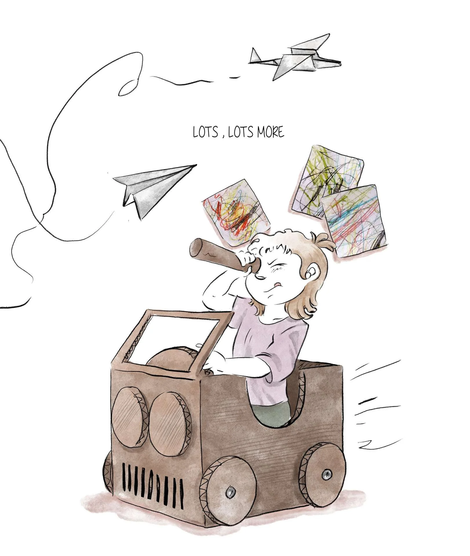 Comic sketch illustration