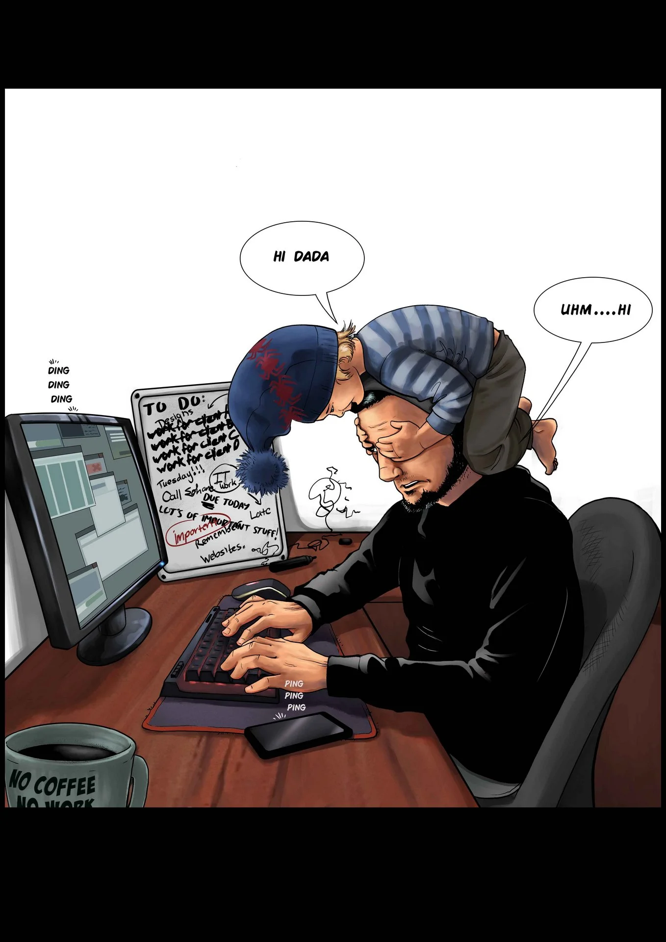 Dad at the gym comic